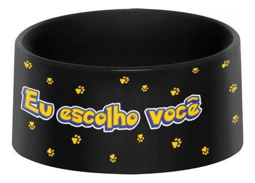 Pote Ração Comedouro Pet Escolho Você Presente Criativo Geek