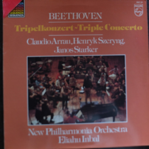 Vinilo  Claudio Arrau Beethoven Triplekonzert Janos Starker 