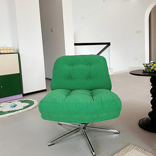 Silla Individual Elegante Con Rotación De 360 Grados Salas Verde