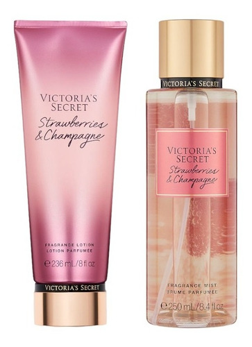 Set Victoria's Secret  Strawberrie And Champagne