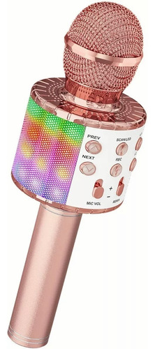 Micrófono De Karaoke Inalámbrico Bluetooth Con Bocina