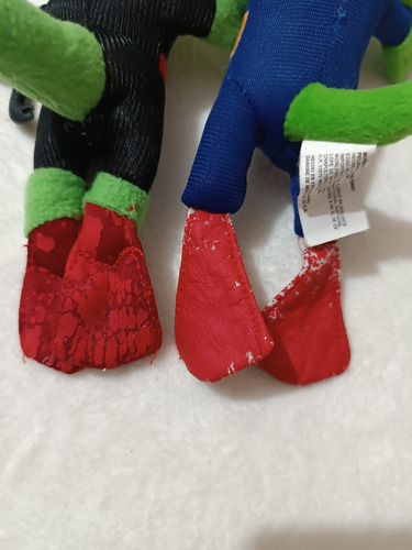 Lote 3 Peluches 20cm Promos De Dino De Danonino. Verde Claro (Usado)
