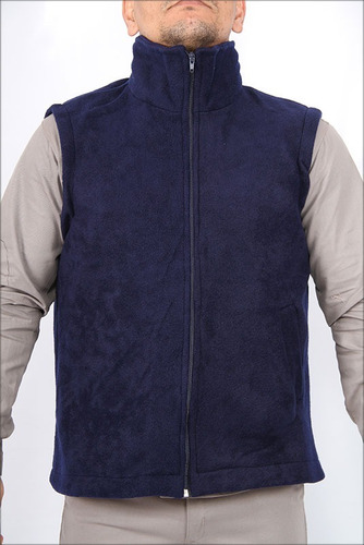 Imagen 2 de 5 de Chaleco Polar Rufer Azul Oscuro Talles Xxl-al-xxxl