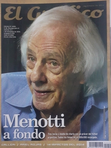 El Gráfico 4452 Menotti Íntimo,posters Hindu  Y Tévez  