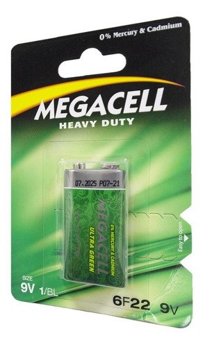 Pila Megacell Heavy Duty 9 V