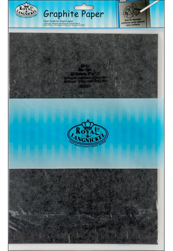 Royal Brush Papel Grafito De 9 X 13 Pulgadas, 20 Hojas, Gris