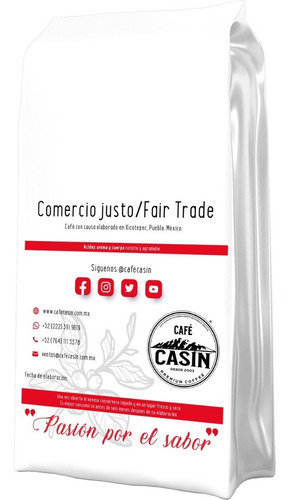 Imagen 3 de 3 de Café Tostado Y Molido By Casín - Present Morning Blend 500gr