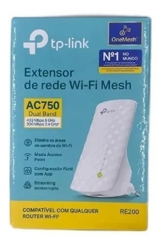 Extensor De Rede Wi-fi Mesh Re200