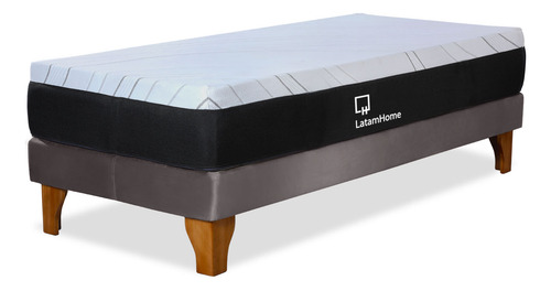 Cama Europea Zen Top Foam Visco Tela 1.5 Plazas