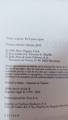 Perdida En Su Memoria Mary Higgins Clark