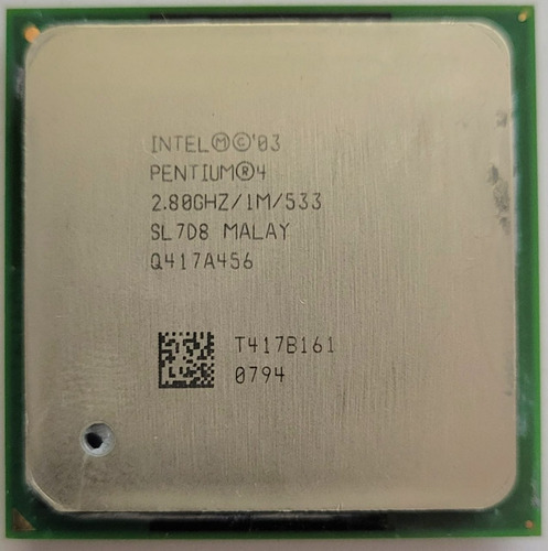 Procesador Intel Pentium 4 2.8 Ghz /1m/533 Sl7d8 (Usado)
