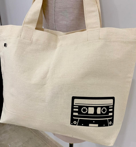 Tote Bolso O Cartera De Lona Hecho A Mano Colección Retro