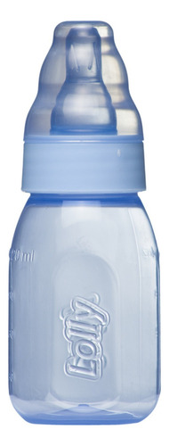 Mamadeira Lolly Clean 120ml Silicone Redondo Azul - 2770-01