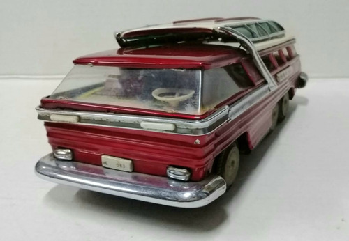 Antiguo Juguete De Chapa Colectivo Chino Futurista