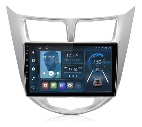 Estéreo+frente+arnés 1+32g For Hyundai Accent 2012-2017 Gps