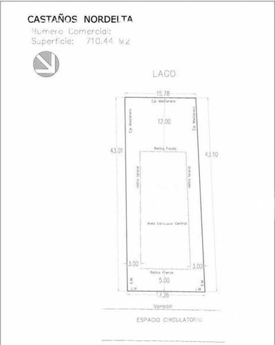 Imagen 3 de 3 de Lote Al Agua Nordelta Barrio Castaños