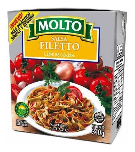 Pack X 18 Unid. Salsa  Fileto Trecart 340 Gr Molto Salsas