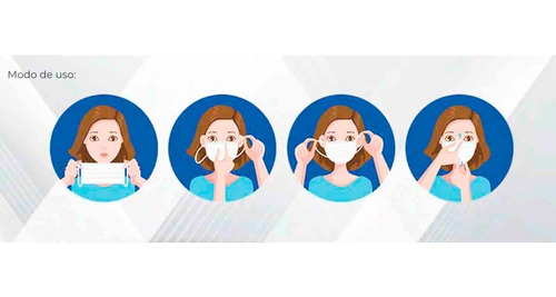 Imagen 4 de 9 de Mascarilla Clínica 3 Pliegues Filtro Anti Germenes X 50 Un.