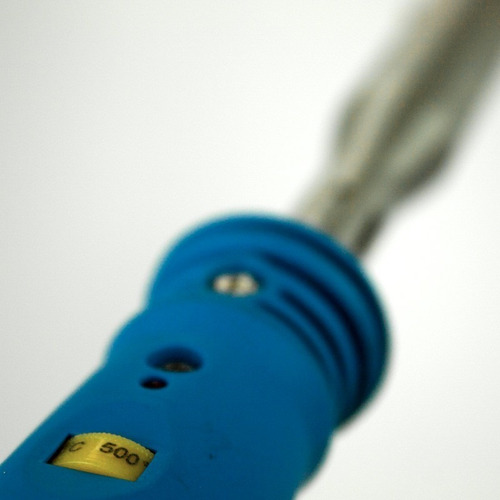 Imagen 5 de 6 de Cautin Soldador Estaã±o Punta Ceramica 150w Temp Regulable