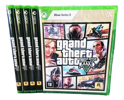 GTA 5 Grand theft Auto V Xbox Premium Mídia Física Lacrado