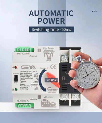 Interruptor Ats Transferencia Automática 40a Monofásico (g)