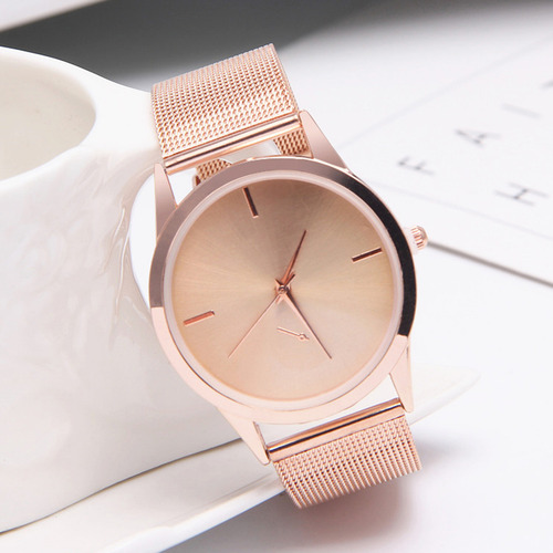 Reloj De Moda Con Correa De Acero Inoxidable, Estilo Empresa
