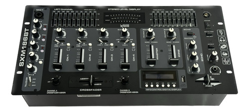 Mixer Dj Sound Xtreme Sxm 186u Consola 4ch Rack 19 Usb Mp3