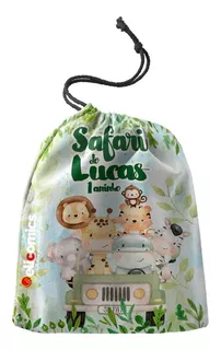 10 Sacolinhas Surpresa Personalizada Safari Baby (15x20)
