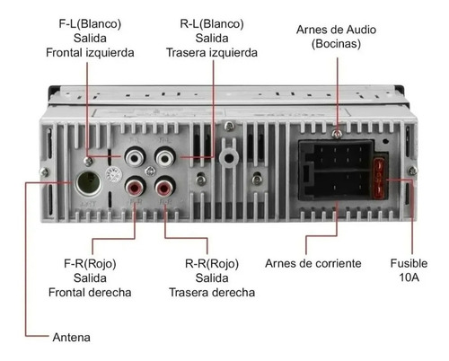 Imagen 5 de 9 de Autoestereo Soundstream Bluetooth Usb Aux Fm Y 2 Bocinas 6.5