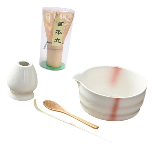Matcha Set Ceremonía De Té Arte Utensilios Matcha Rojo