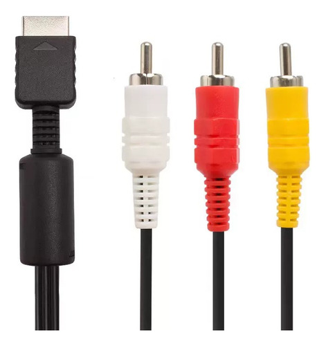 Cable A/v Audio Y Video Compatible Con Play Ps2 Ps3 Tv 3 Rca