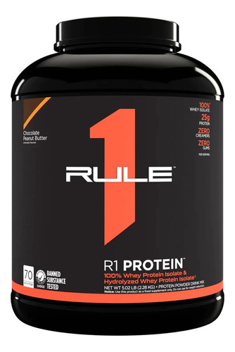 Rule One Proteína 100% Whey Protein Isolate 5lb Sabor Chocolate Peanut Butter