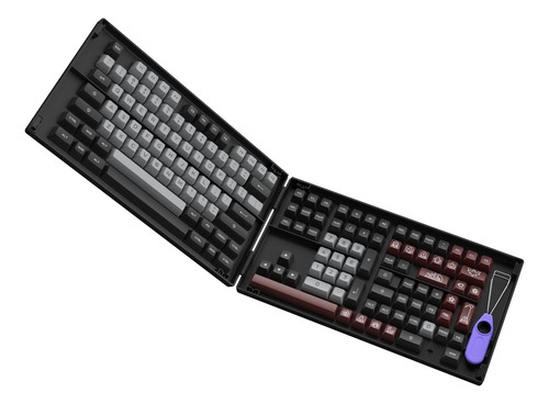 Kit De Teclas Keycaps Akko Asa Profile Modelo Dracula Castle Cor De Teclado Preto Idioma Inglês Us Internacional