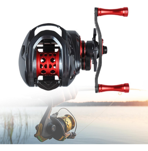 Carrete Baitcasting Carrete De Pesca De Fundición A Para