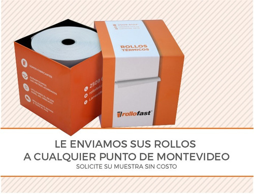 Imagen 2 de 2 de Rollo Papel Termico 57 Mm X 19 Mts. - Rollo Para Pos