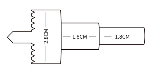 De De Circular Punta De De Material Acero Inoxidable Broca