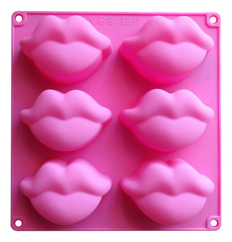 Molde De Labios Calientes Para Hornear Tartas, 6 Unidades, P