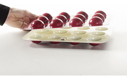 Nordic Ware Donut Hole And Cake Pop Pan, 12 Cavaties, Rojo