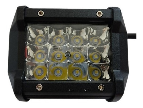 Farol De Milha Auxiliar 12 Leds 36w Off Road Para Moto Carro