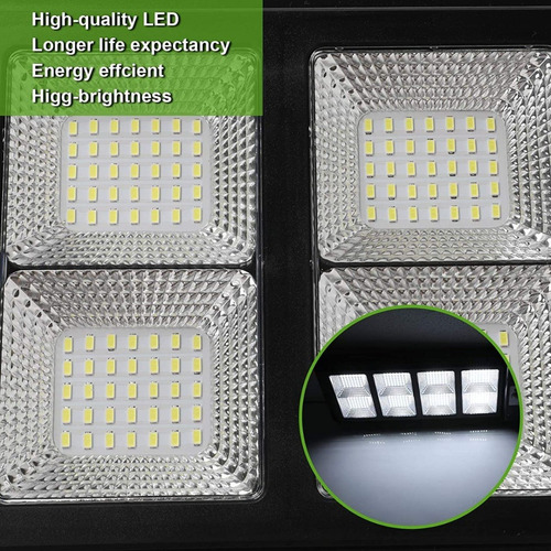 Imagen 8 de 9 de Lámpara Led Solar 400w Luminaria Suburbana Alumbrado Publico