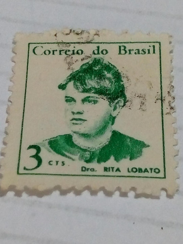 Estampilla De Brasil. Dra. Rita Lobato. 3cts.  (2)