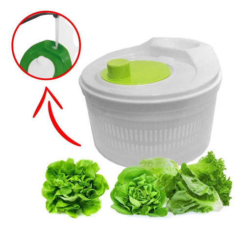 Imagen 5 de 10 de Centrifugador Escurridor De Verduras Vegetales Silmar