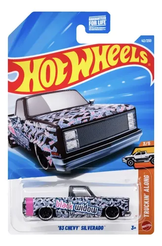 Hot Wheels '83 Chevy Silverado Black Widow | Parcelamento sem juros