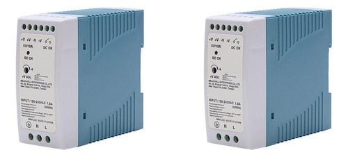 2 Fuentes De Alimentación De Riel Din Mdr-60 De 5 V Y 60 W,