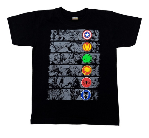 Camisetas Estampadas Niño Cómics Avengers