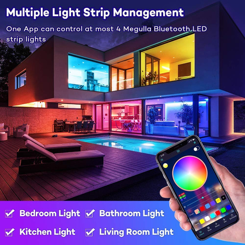 Tira Luces Led Rgb Alexa Wifi 10m Impermeable Control De Voz