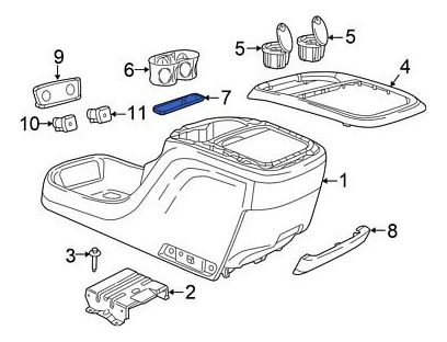 For Chrysler Pacifica 2017-2021 Chrysler 6ej86dx9ac Cons Aaj