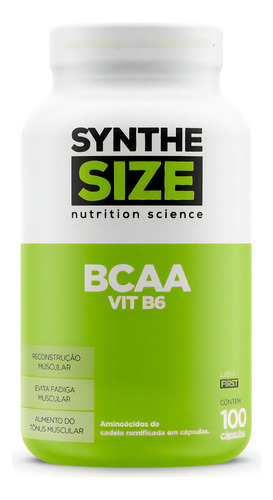 Bcaa 2400 2:1:1 Pote 100 Caps - Synthesize Nutrition