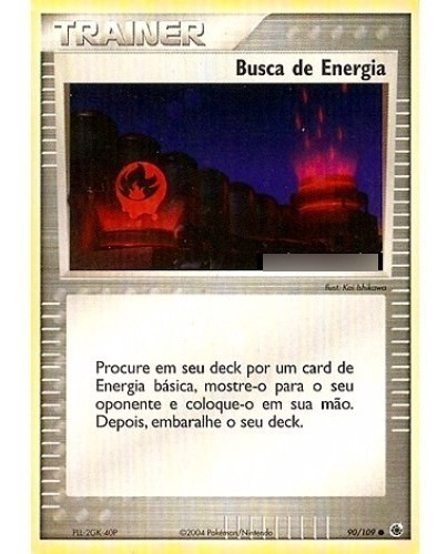 Busca De Energia - Treinador Comum 90/109  Pokemon Card Game