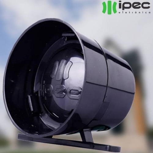 Imagem 4 de 7 de Sirene Digital 1 Som 12 Vdc Ipec 105 Db Alarme Eletrificador
